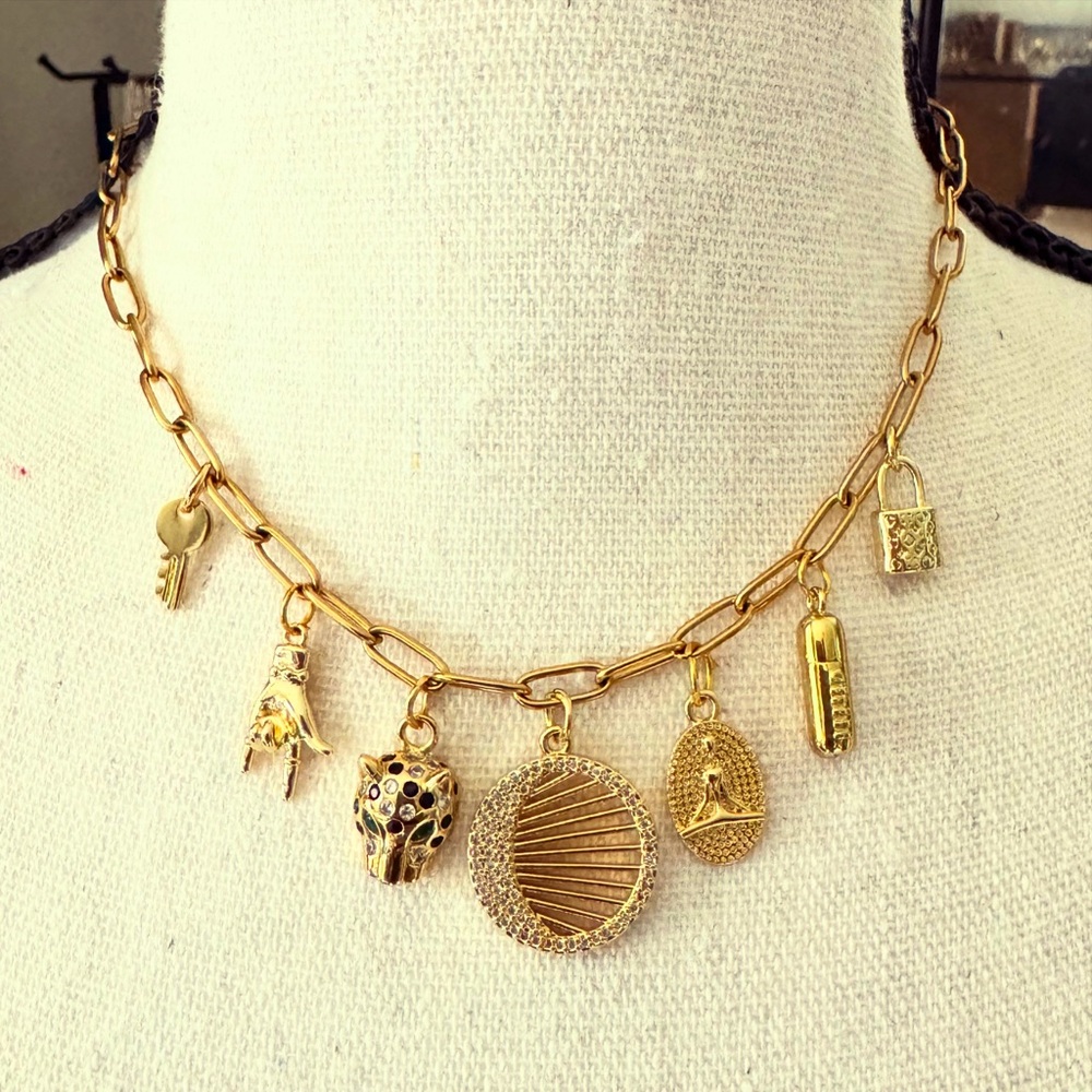 Gold Charm Necklace